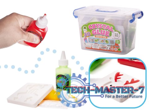 Klej żel kryształowy 3D crystal glue kreatywny zestaw w wiaderku 26el. Klej żel kryształowy 3D crystal glue kreatywny zestaw w wiaderku 26el.