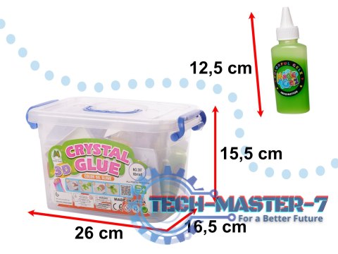 Klej żel kryształowy 3D crystal glue kreatywny zestaw w wiaderku 26el. Klej żel kryształowy 3D crystal glue kreatywny zestaw w wiaderku 26el.