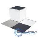 Mata edukacyjna piankowa puzzle szara 180 x 180 cm 9 elementów