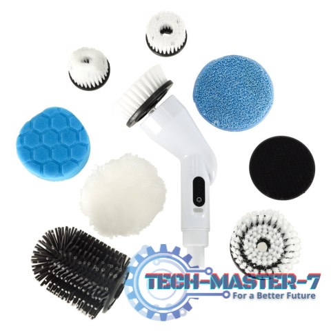 Mop obrotowy elektryczna szczotka do czyszczenia 9 głowicami szczotkującymi Mop obrotowy elektryczna szczotka do czyszczenia 9 głowicami szczotkującymi