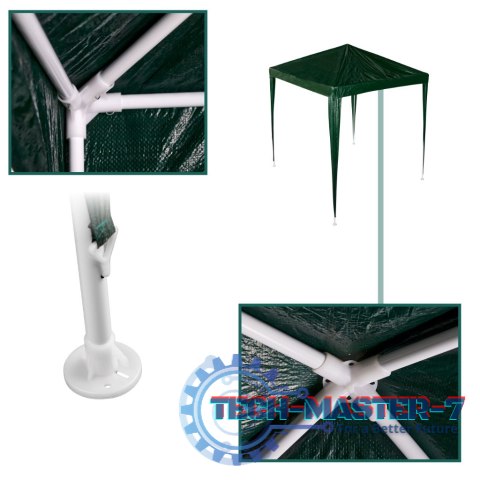 Pawilon ogrodowy namiot imprezowy handlowy altana zielony 2 x 2 m Pawilon ogrodowy namiot imprezowy handlowy altana zielony 2 x 2 m