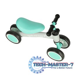 Rowerek biegowy Trike Fix Tiny jeździk chodzik 4 koła regulacja kierownicy miętowy