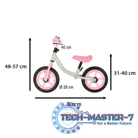 Rowerek biegowy Trike Fix Balance ultra lekki 1,8kg szary różowy Rowerek biegowy Trike Fix Balance ultra lekki 1,8kg szary różowy