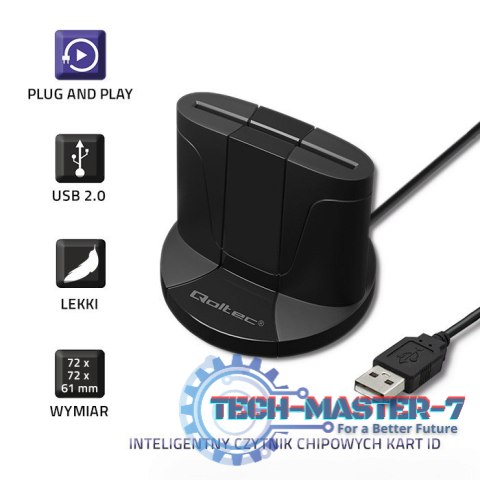 Inteligentny czytnik chipowych kart ID SCR-0632 | USB typu C Inteligentny czytnik chipowych kart ID SCR-0632 | USB typu C