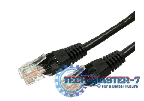 Kabel Patchcord miedziany kat.5e RJ45 UTP 2m. czarny - paczka 10 sztuk