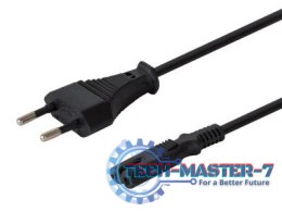 Kabel zasilający płaski ósemka 2pin, 1,8m, CL-100
