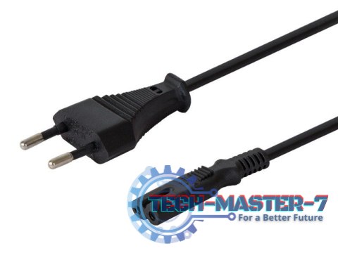 Kabel zasilający płaski ósemka 2pin, 3m, CL-105