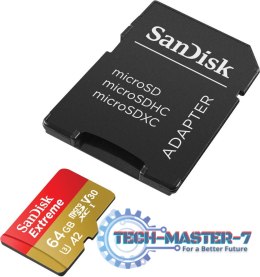 Karta pamięci Extreme microSDXC 64GB 170/80 MB/s A2 V30 U3