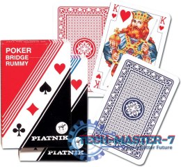 Karty Poker - Brydż pojedyncza talia