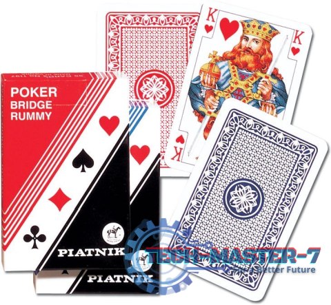 Karty Poker - Brydż pojedyncza talia