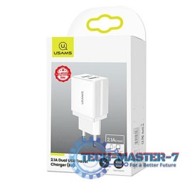 Ładowarka sieciowa 2xUSB T24 2,1A Biała