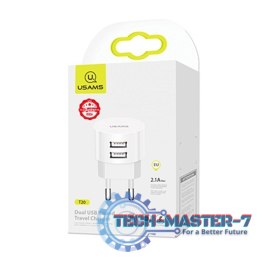 Ładowarka sieciowa T20 2xUSB 2,1A Kabel USB-C