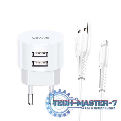 Ładowarka sieciowa T20 2xUSB 2,1A Lightning