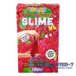 Masa plastyczna Zestaw super slime - Truskawka XL