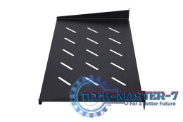 Półka rack 1U do szaf wiszących czarna 25 cm