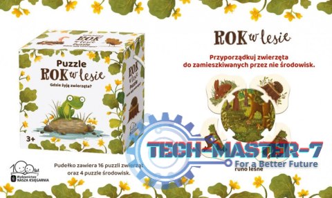 Puzzle Rok w lesie. Gdzie żyją zwierzęta Puzzle Rok w lesie. Gdzie żyją zwierzęta