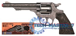 Rewolwer kowbojski 8 naboi metalowy GONHER 80/0