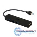 USB 3.0 Slim HUB 3 Port + Gigabit Ethernet 10/100/1000