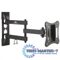 Uchwyt do telewizora lub monitora 13-27" 15 kg uniwersalny MC-719 czarny max vesa 100x100