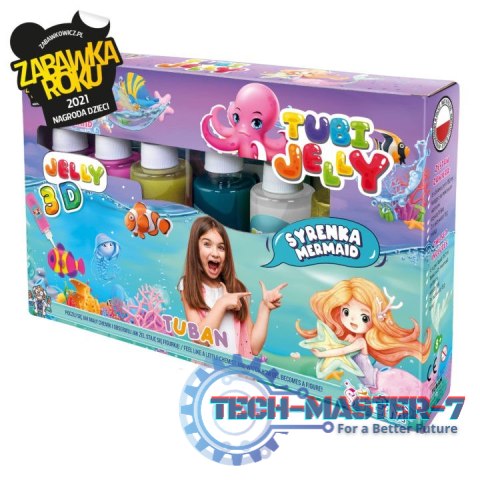 Zestaw Tubi Jelly 6 kolorów - Syrenka
