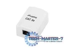 Gniazdo natynkowe RJ45 Kat.5E białe