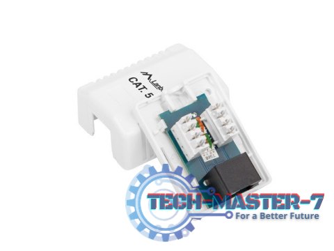 Gniazdo natynkowe RJ45 Kat.5E białe Gniazdo natynkowe RJ45 Kat.5E białe
