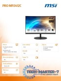 Monitor 23.6 cala PRO MP2412C LED/FHD/Curved/100Hz/czarny