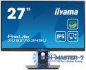 Monitor 27 cali ProLite XUB2763HSU-B1 IPS,100HZ,ECO,3ms,SLIM,HDMI,DP,2x USB3.22x2W,HAS(150mm),TCO,EPEAT