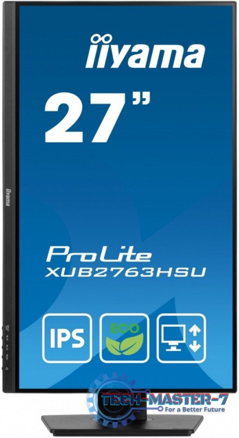 Monitor 27 cali ProLite XUB2763HSU-B1 IPS,100HZ,ECO,3ms,SLIM,HDMI,DP,2x USB3.22x2W,HAS(150mm),TCO,EPEAT Monitor 27 cali ProLite XUB2763HSU-B1 IPS,100HZ,ECO,3ms,SLIM,HDMI,DP,2x USB3.22x2W,HAS(150mm),TCO,EPEAT