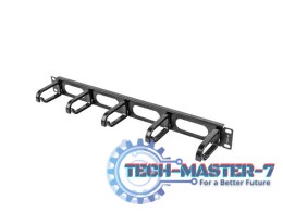 Organizer kabli do szaf 19 cali 1U Typ B czarny AK-1205-B