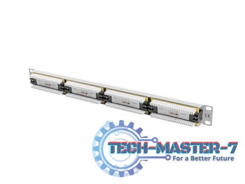 Patch Panel 24 Port 1U Kat.6 szary Patch Panel 24 Port 1U Kat.6 szary