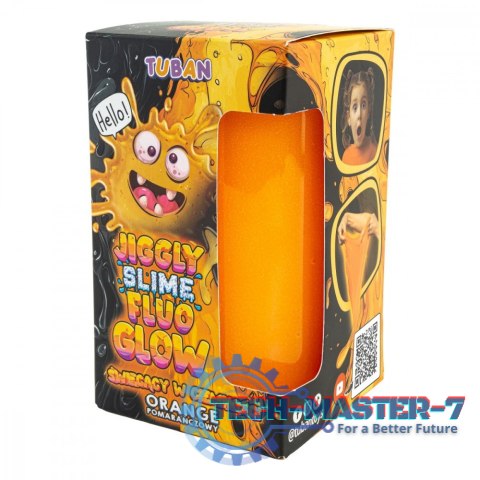Slime Jiggly Fluo Glow pomarańczowy 430g