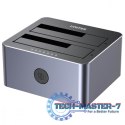 Stacja klonująca dyski 2,5/3,5 USB 5 Gbps; Y-3026GY01-EU