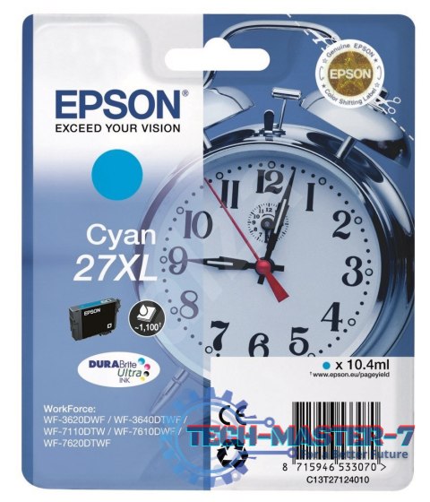 Tusz EPSON 27XL Cyjan C13T27124010