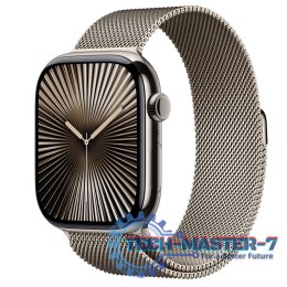 Watch Series 10 GPS + Cellular, koperta 46 mm z tytanu w kolorze naturalnym z bransoletą mediolańską w kolorze tytanu naturalneg