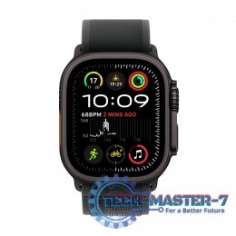 Watch Ultra 2 GPS + Cellular, koperta 49 mm z tytanu w kolorze czarnym z opaską Trial S/M w kolorze czarnym
