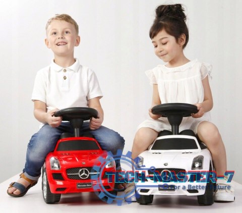 Jeździk, pchacz dla dzieci Mercedes SLS AMG biały MULTISTORE Jeździk, pchacz dla dzieci Mercedes SLS AMG biały MULTISTORE