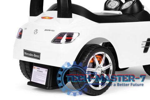 Jeździk, pchacz dla dzieci Mercedes SLS AMG biały MULTISTORE Jeździk, pchacz dla dzieci Mercedes SLS AMG biały MULTISTORE