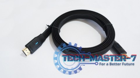 Kabel HDMI v 2.1 plaski 2m czarny