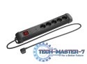 Listwa zasilająca 1.5m 5x230 SC SP1-05F-0150-BK