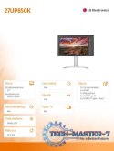 Monitor 27 cali 27UP850K-W UHD IPS USB-C Vesa DisplayHDR