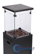 Ogrzewacz gazowy promiennik grzejnik 13 kW szklany na ogród patio reduktor kamienie wulkaniczne pokrowiec MultiGarden MULTI GARDEN