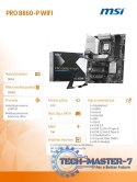 Płyta główna PRO B860-P WIFI s1851 4DDR5 ATX
