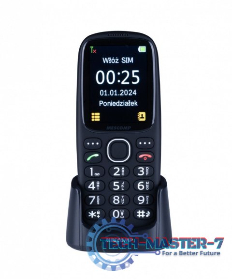 Telefon komórkowy dla seniorów Mescomp MT-166 Edgar Elegant 4GB