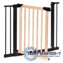 Bramka barierka zabezpieczająca 74-100 cm na schody i drzwi metal drewno dodatkowe panele ECOTOYS