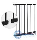 Bramka barierka zabezpieczająca 74-130 cm na schody i drzwi metal drewno dodatkowe panele ECOTOYS