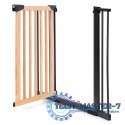 Bramka barierka zabezpieczająca 74-130 cm na schody i drzwi metal drewno dodatkowe panele ECOTOYS