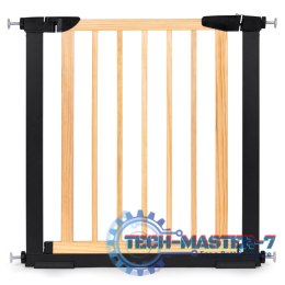 Bramka barierka zabezpieczająca 74-80 cm na schody i drzwi metal drewno ECOTOYS