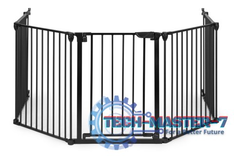 Bramka kojec barierka ochronna dla dzieci i zwierząt 5 paneli 60 cm metal czarny ECOTOYS ECOTOYS Bramka kojec barierka ochronna dla dzieci i zwierząt 5 paneli 60 cm metal czarny ECOTOYS ECOTOYS