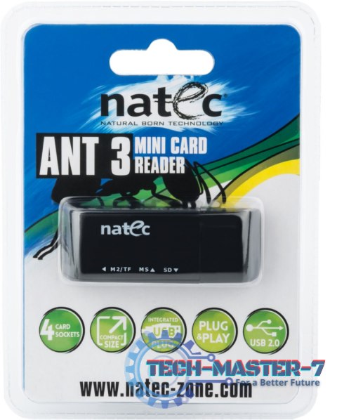 Czytnik kart pamięci NATEC USB 2.0 NCZ-0560 Czytnik kart pamięci NATEC USB 2.0 NCZ-0560